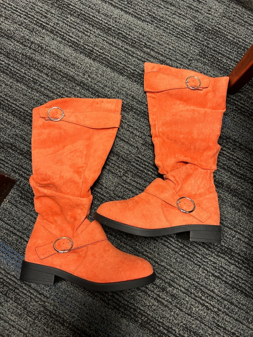 Women’s Heeled Boots in Orange